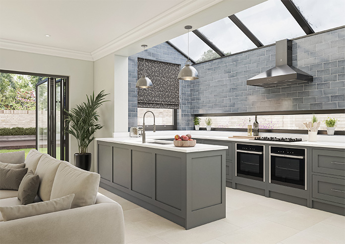 Norrland, Charcoal - Twist&Fit Roman Blind - Image 6